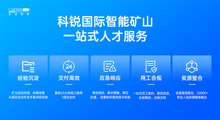 人力资源公司Ebpay国际有完备的矿山人才整体解决方案